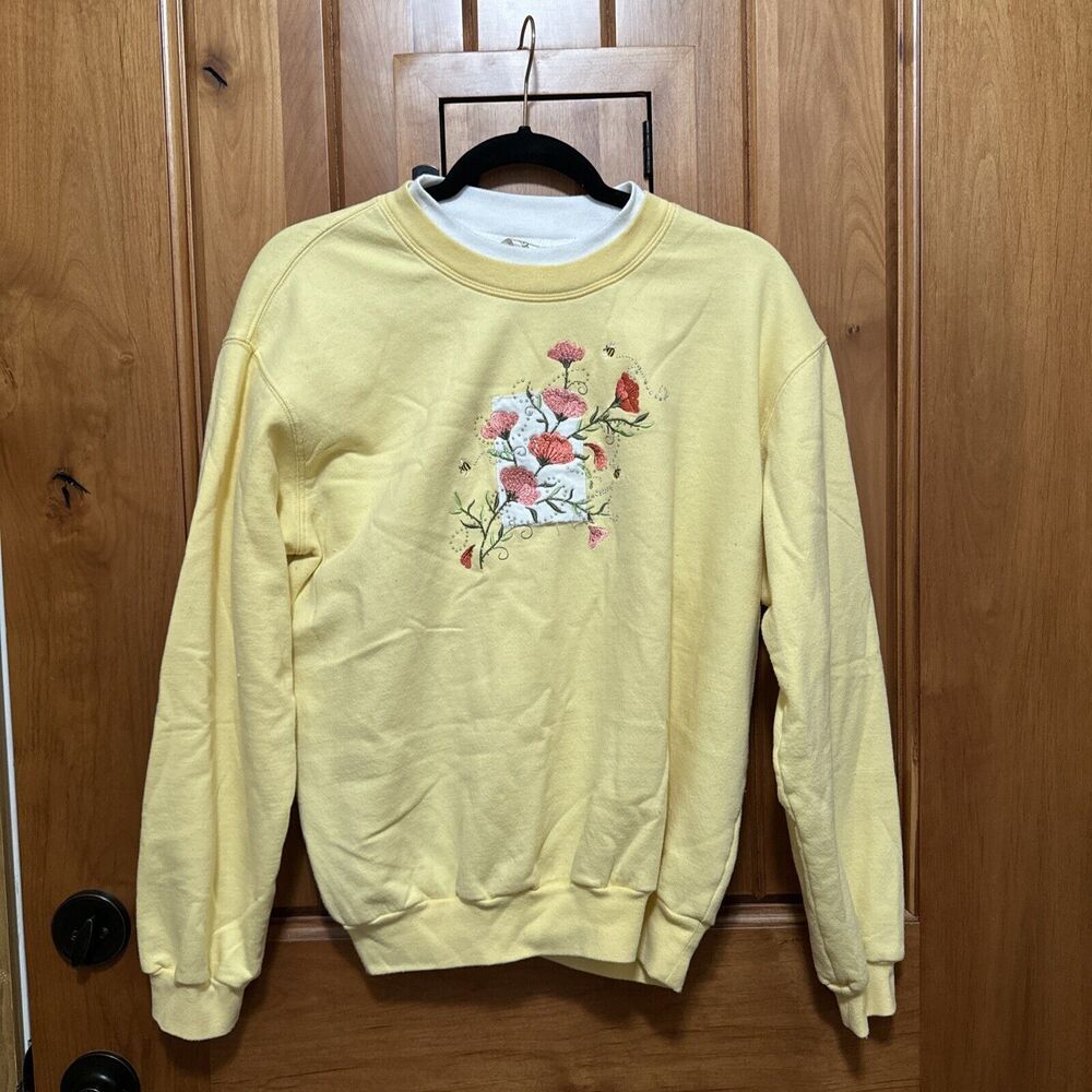 Vtg Decorated Originals Womens Size Med Sweatshirt Pullover Embroidered spring‎
